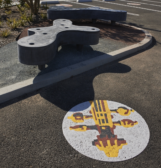 Forum Benches with Circle of Sounds