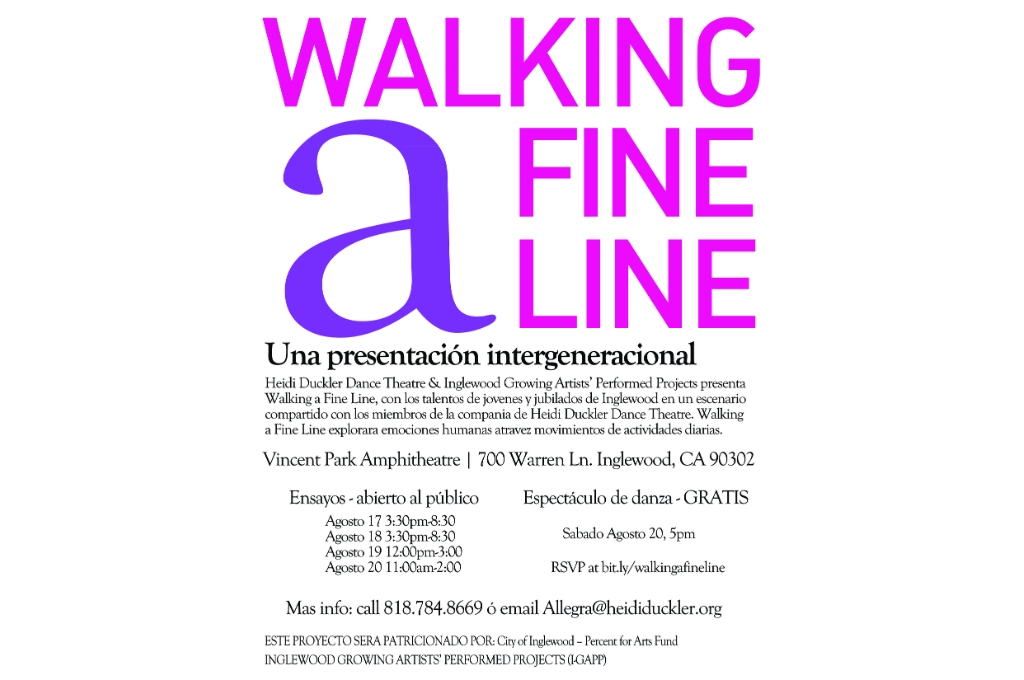 Walking a Fine Line - Spanish Flyer