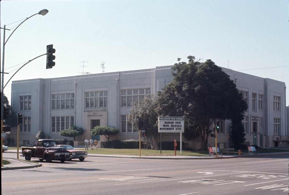 Inglewood High School, ca 1960 - Inglewood Public Library Collection