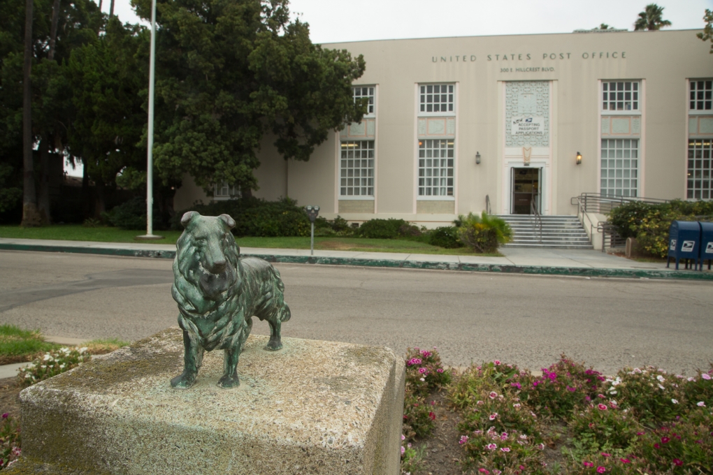 Monument to Penelope with Post Office Behind