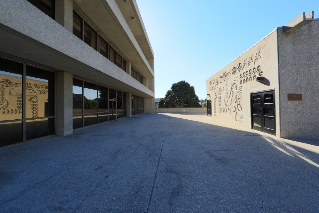 Library Plaza Entry